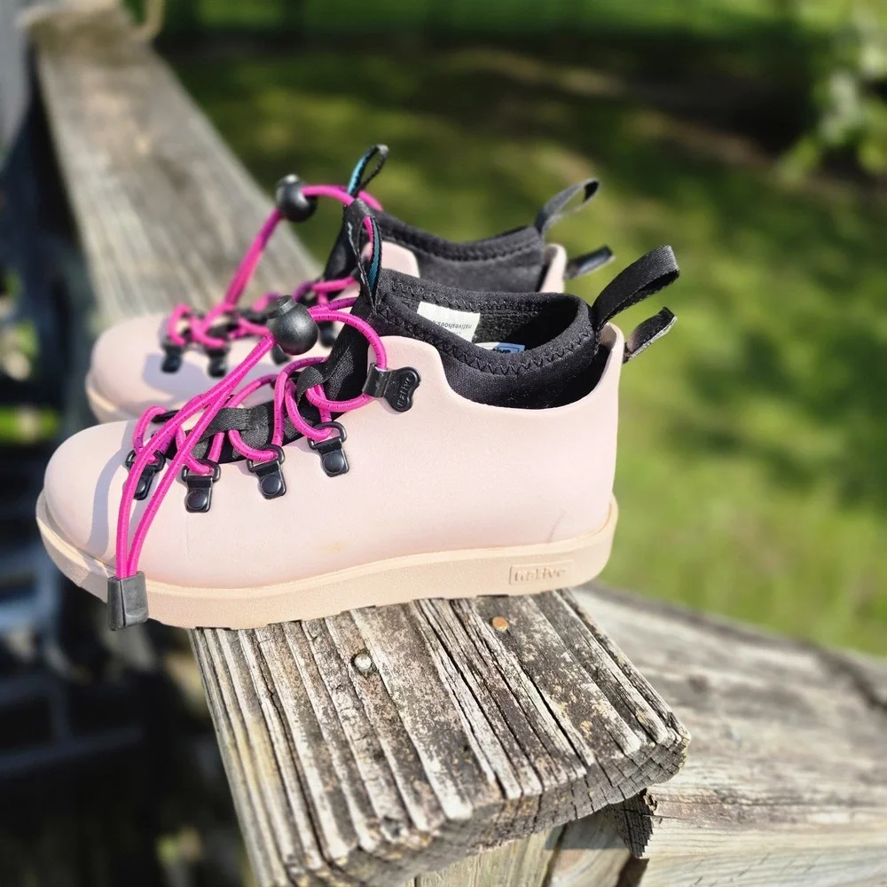 Native Kids Fitzsimmons Citylite Hiking Outdoor Boots In Pink C13 Childs